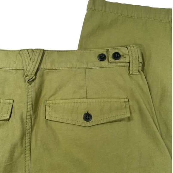 Madewell Size 27 Classic Olive Garment-Dyed Low-Slung Straight Cargo Pants - Picture 9 of 10